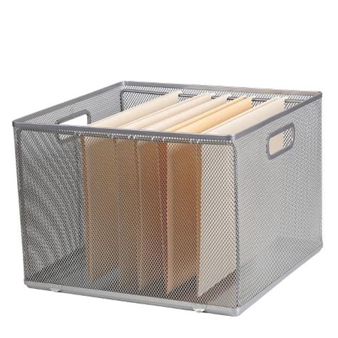 metal mesh file box|brightroom 10x14 mesh file box.